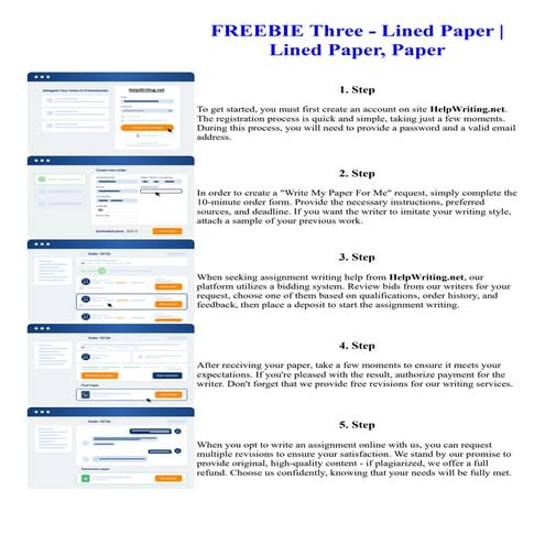 FREEBIE Three - Lined Paper Lined Paper, Paper | PDF