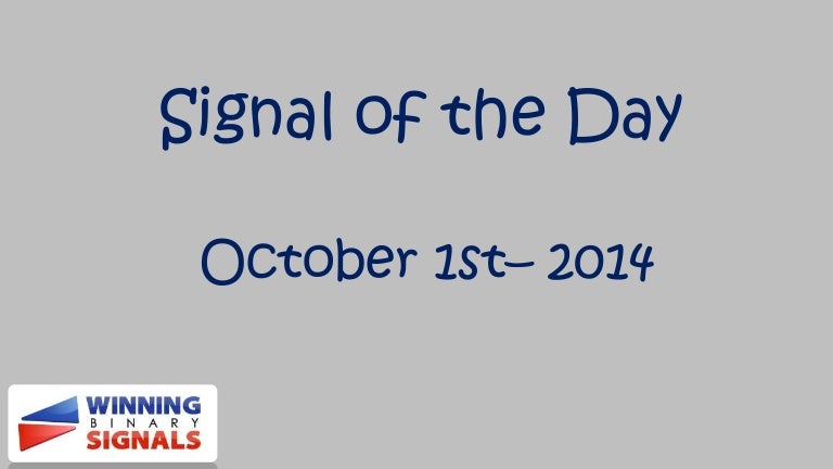Free binary options signals