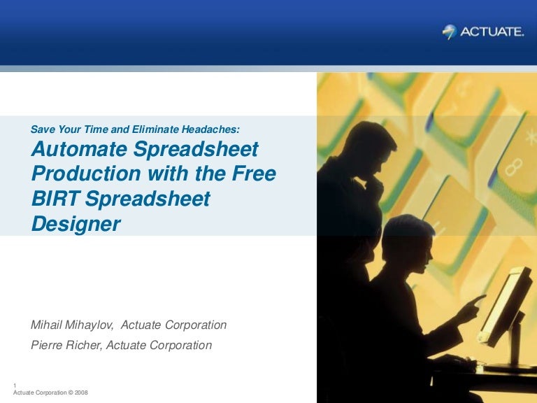 Free Birt Spreadsheet Designer Slideshare