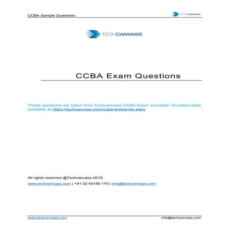 ECBA Vorbereitung