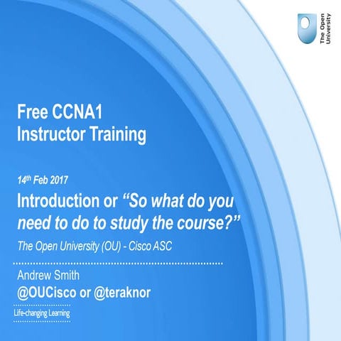 Free CCNA1 introductory session 140217