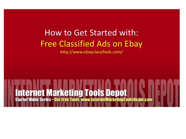 Free classified ads (ebay)