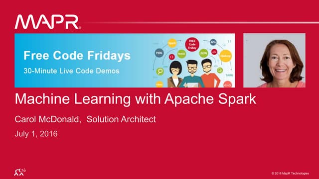 Free Code Friday - Machine Learning with Apache Spark