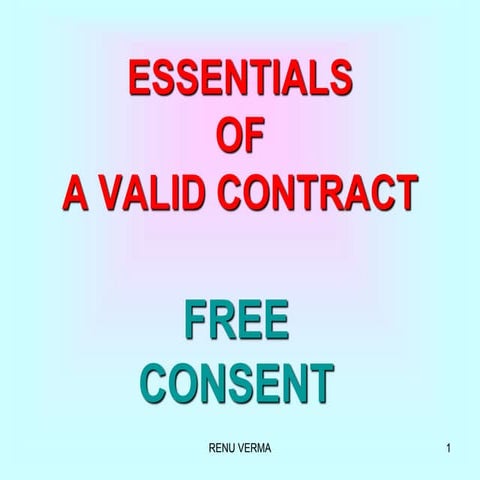 Free consent