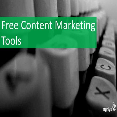 Free content marketing tools