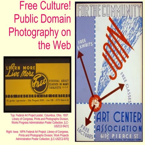 Free Culture! Public Domain Photography on the Web