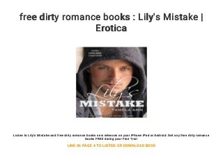 free dirty romance books : Lily's Mistake - Erotica