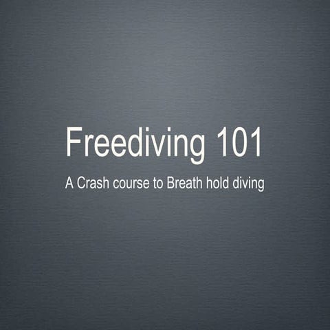 Freediving
