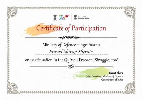 my gov certificate Rashtriya ekta diwas pledge | PDF