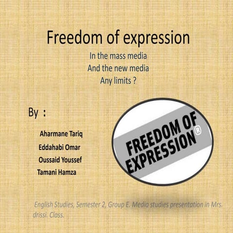 Freedom of expression