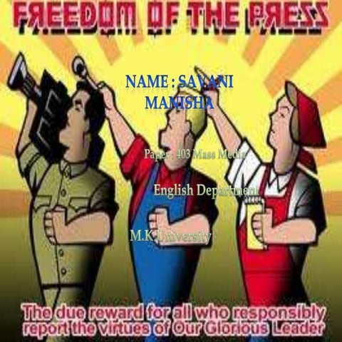 Freedom of press