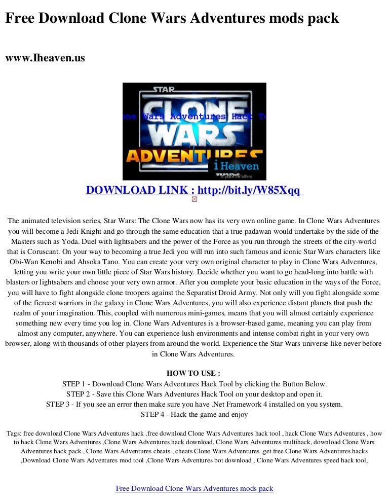 Downloadclone Wars Adventures Downloadclone Wars Adventures