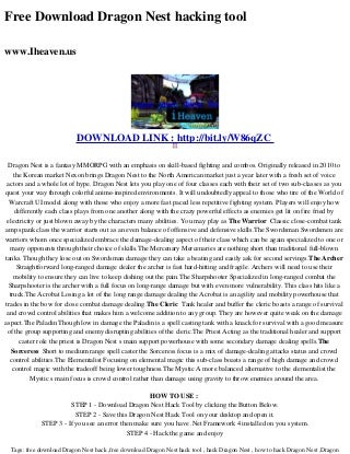 Free download dragon_nest_hacking_tool
