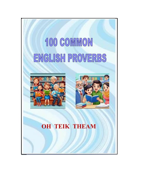 Free eBook ~100 Common English Proverbs (ebook) pdf.pdf