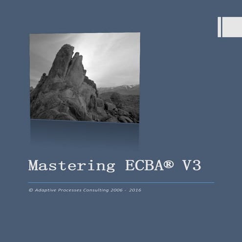 Free ECBA V3 study material