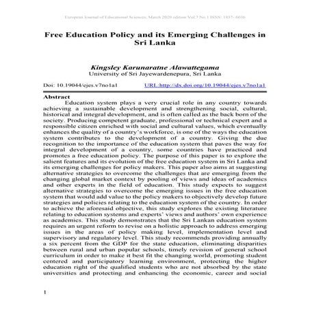 Free Education Policy and its Emerging Challenges in SL.pdf