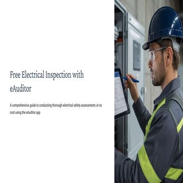 Free Electrical Inspection with eAuditor Audits & Inspections