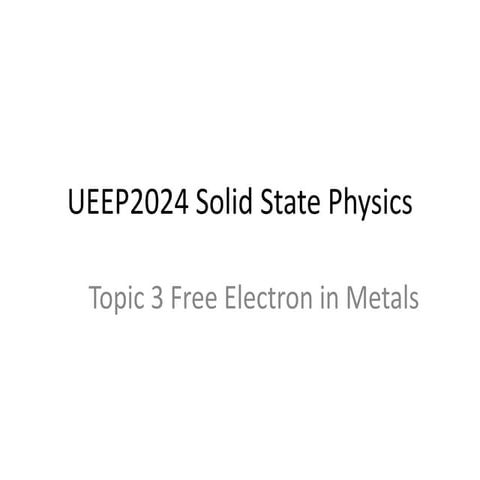 Free electron in_metal