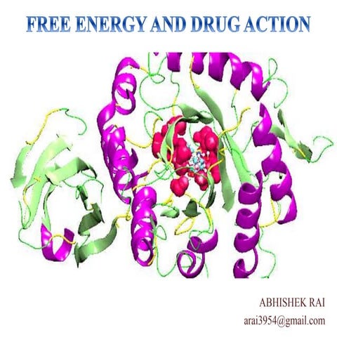 Free energy and drug interaction