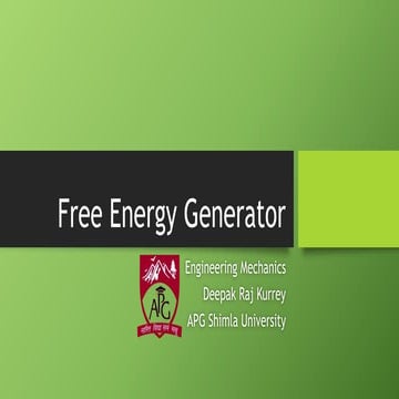 Free Energy Generator