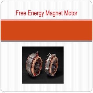 Free energy magnet motor