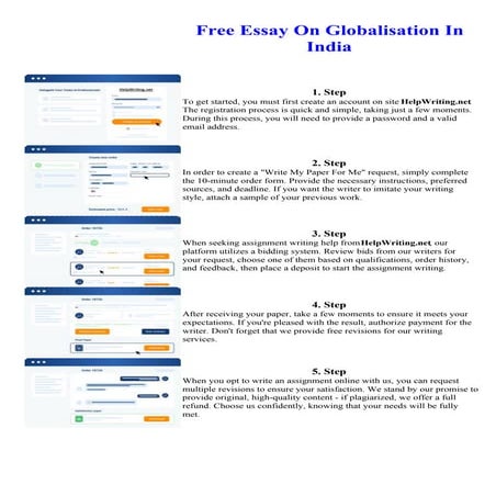 Free Essay On Globalisation In India
