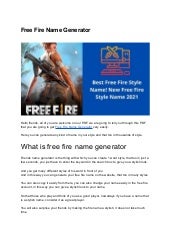 Free fire style name Generator Free fire style name Generator