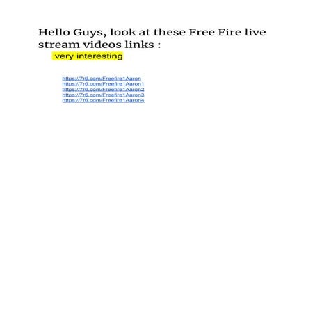 Free fire streaming | PDF