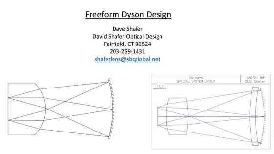 Freeform Dyson design