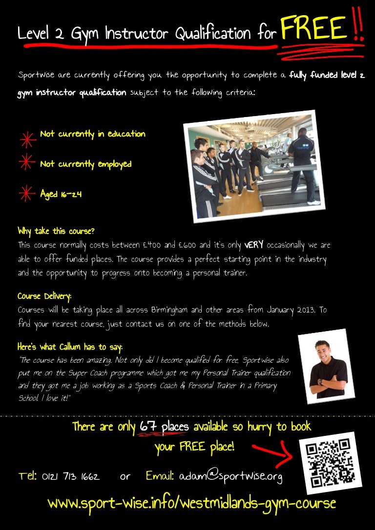 become a personal trainer free