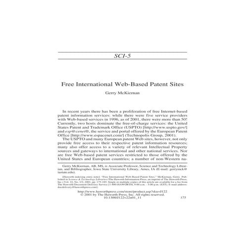 Free internationalpatents