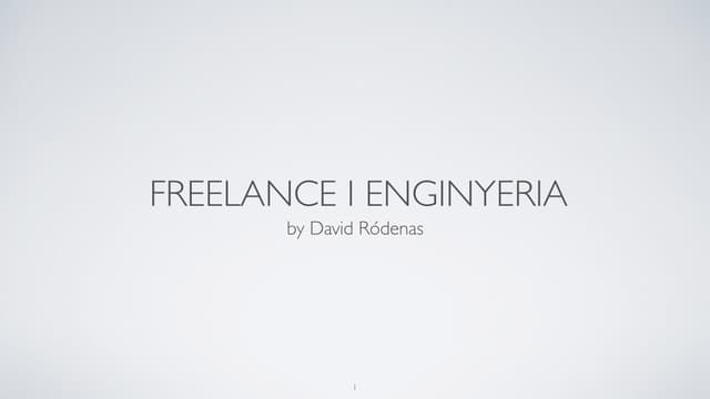 Freelance i Enginyeria