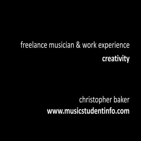 Freelance Musician Creativity