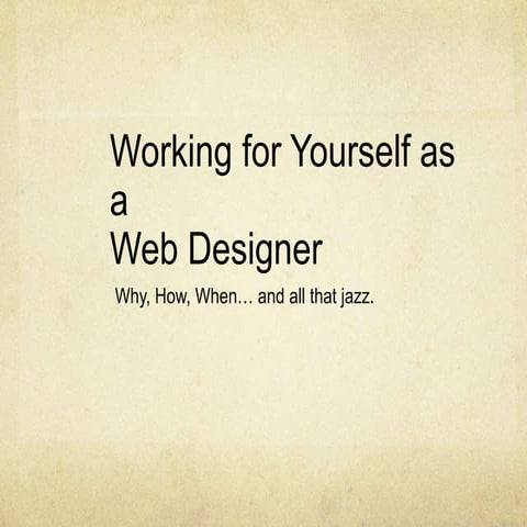 Freelance Web Design Presentation