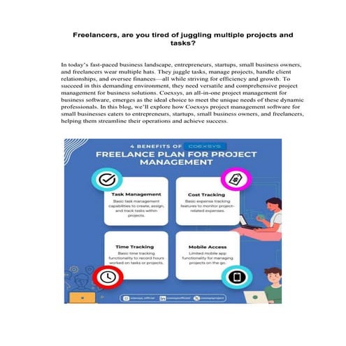 Freelancers, are you tired of juggling multiple projects and tasks?