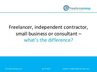 Freelancer, Consultant, or Entrepreneur: What’s the Difference?