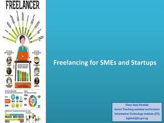 Freelancing for SMEs and startups