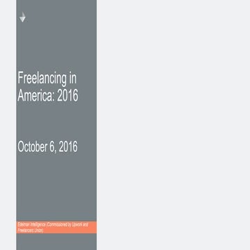 Freelancing in America: 2016