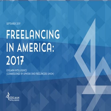 Freelancing in America: 2017