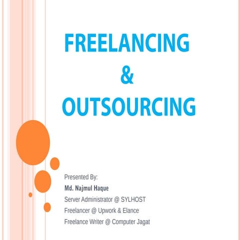 Freelancing & outsourcing 15 may 2015