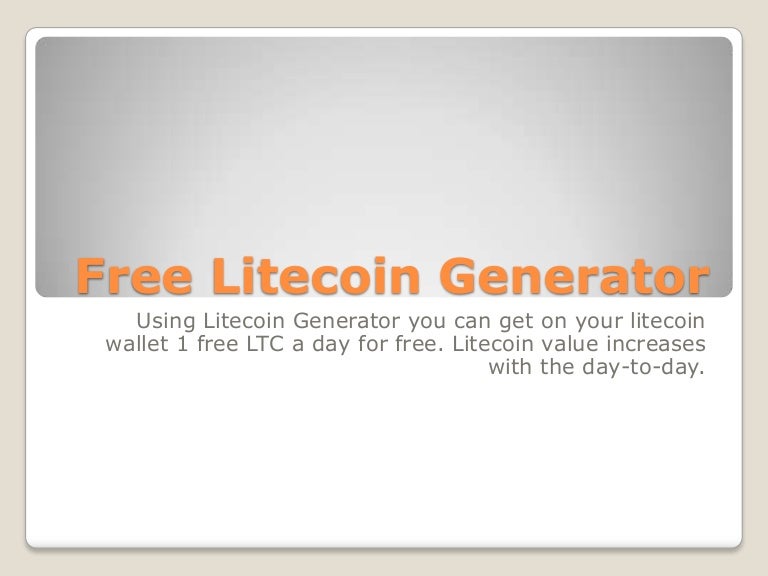 Image result for litecoin generator