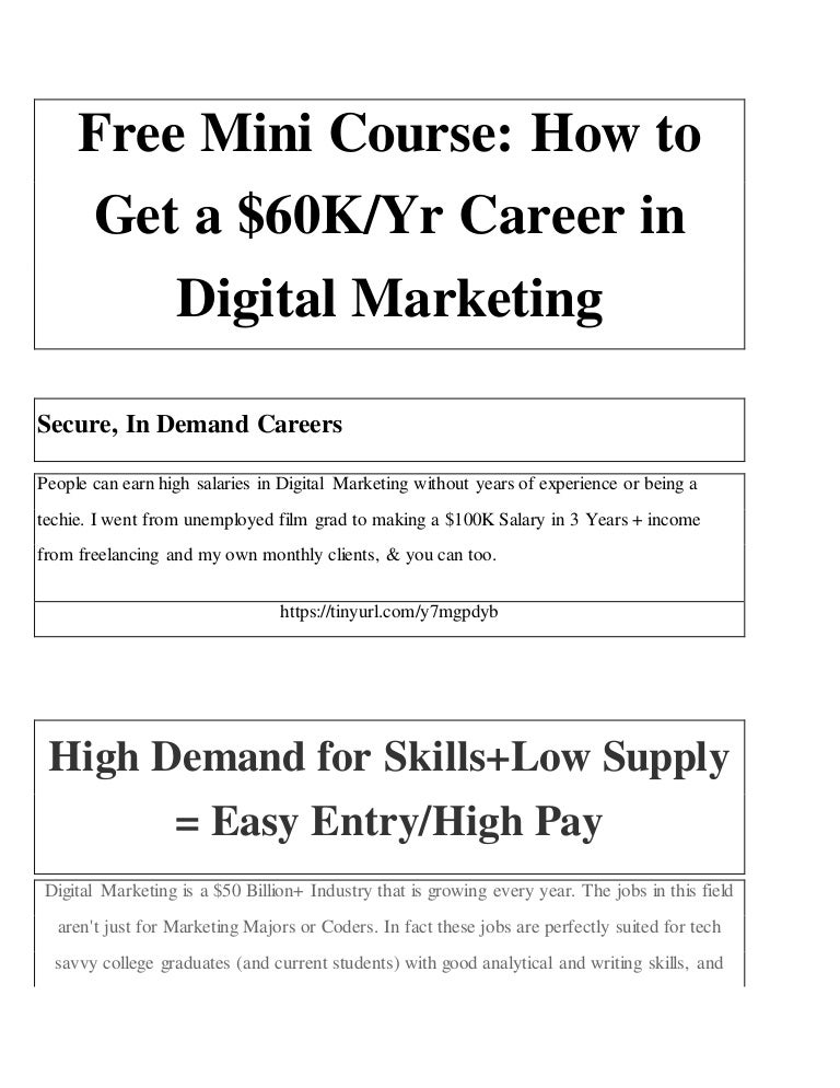 how to earn money by digital marketing nearly 60k yr careers for marketing majors