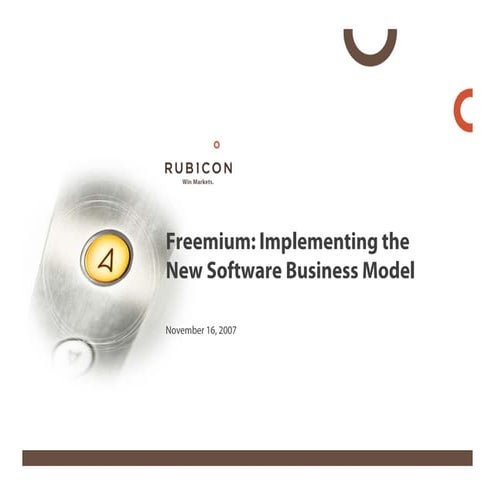 Freemium: New Software Business Model