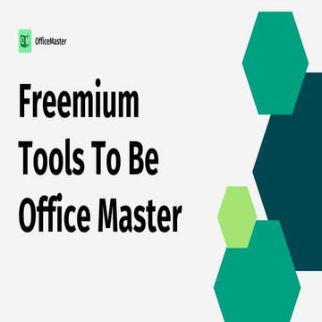 Freemium Tools To Be Office Master for s