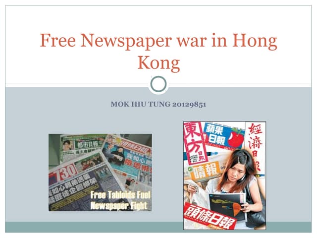 Free newspaper war in hong kong