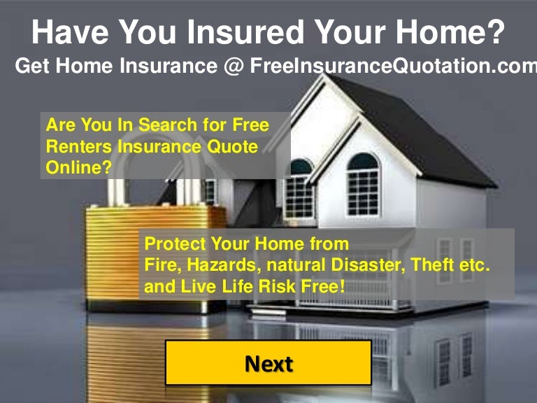 Free online renters insurance quotes