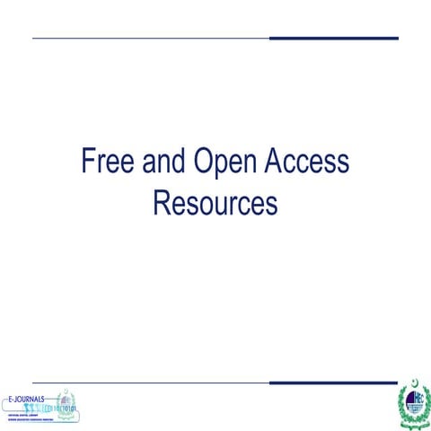 freea and open access rousources Microsoft power point | PPT