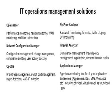 Free OpManager training_Part 1- Discovery & classification | PPT