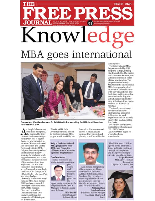 International MBA Information Kit | PPTX