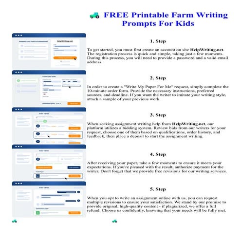 FREE Printable Farm Writing Prompts For Kids